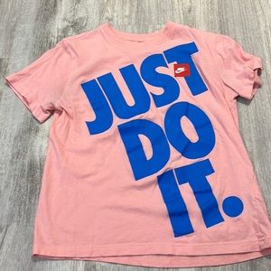 pink just do it tee from nike. L